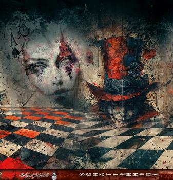 Preview: Bordüre Schattenherz - Jersey